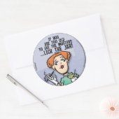 マスタードを切る ラウンドシール (封筒)