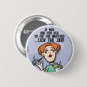 マスタードを切る 缶バッジ (正面&裏面)