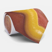 マスタードを持つホットドッグ ネクタイ (ロール)
