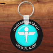 マスタードアレルギーチェーン キーホルダー (正面)