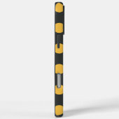 マスタードイエローとピンクの水玉模様パターン Case-Mate iPhoneケース (裏面 / 右)
