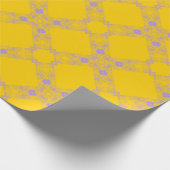 マスタードイエローギフトボックスラッピング紙 ラッピングペーパー (角)