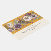 マスタードイエロークリームパープル結婚フローラ ゲストブック (コーナー)