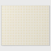 マスタードイエロークロチェットグラフラッピング紙 ラッピングペーパー (フラット)