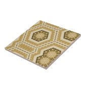 マスタードイエローサンヴィンテージレトロプリント タイル (側面)