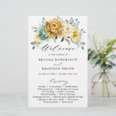 マスタードイエローセージ緑の結婚式 プログラム (スタンド正面)