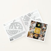 マスタードイエローフォトコラージュ8写真ファミリーレシピ ノートブック (内部)