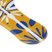 マスタードイエローブルーアズレジョパターンポルトガル カッティングボード (角)