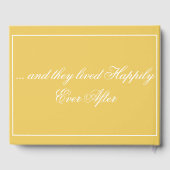 マスタードイエローミニマリスト – 写真 –  ゲストブック (裏面)