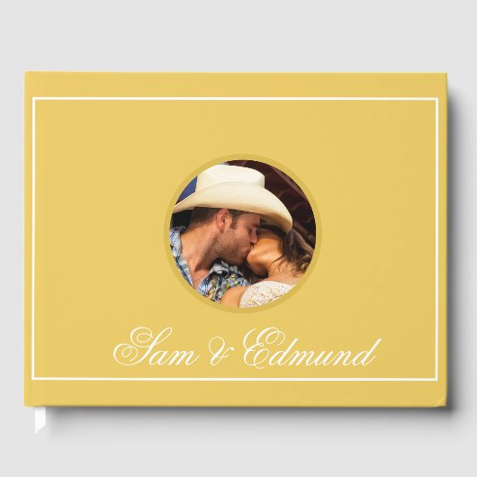 マスタードイエローミニマリスト – 写真 –  ゲストブック (正面)