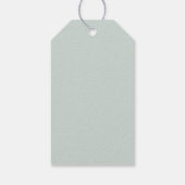 マスタードイエローモダンフローラ結婚ズサンキュー ギフトタグ (裏面)