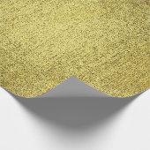 マスタードイエローレモン強リネン絵を描メタリック ラッピングペーパー (角)