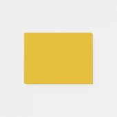 マスタードイエロー無地のカラー ポストイット (正面)