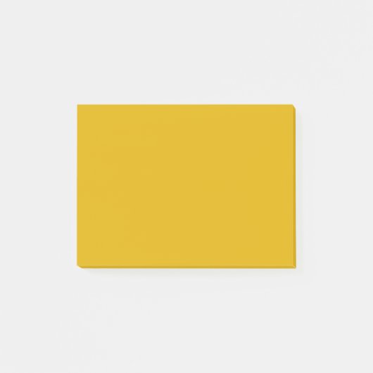 マスタードイエロー無地のカラー ポストイット (正面)
