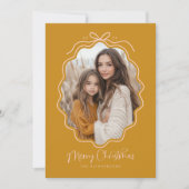 マスタードイエロー赤面ピンクウェーレトロ写真 シーズンカード (正面)