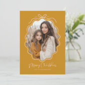 マスタードイエロー赤面ピンクウェーレトロ写真 シーズンカード (スタンド正面)