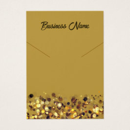 マスタードイエロー金ゴールドQRコードネックレス表示カード