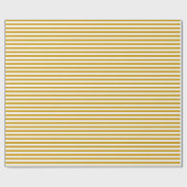 マスタードイエロー|ホワイトストライプの折り返し紙 ラッピングペーパー (フラット)