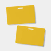 マスタードイエロー 単色 バッジ (正面＆裏面)