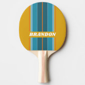 マスタードウェーブボーストライプドの名前 卓球ラケット (正面)