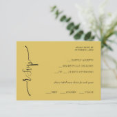 マスタードエレガントひまわり書道 出欠カード (スタンド正面)