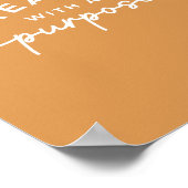 マスタードエレガントクリスチャン引用文 ポスター (角)