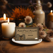 マスタードサルトボックスハウス素朴クラフトビジネスカード 名刺