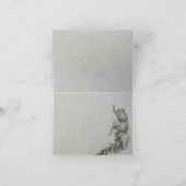 マスタードシードが育つ - ケイティ・モローによるノートカード サンキューカード (内部)