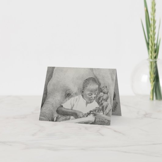 マスタードシードが育つ - ケイティ・モローによるノートカード サンキューカード (正面)