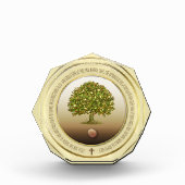 マスタードシードホームデコール、クリスチャンの贈り物、信仰ポー フォトブロック (正面)