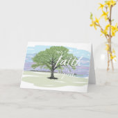 マスタードシード信仰ノテカード、マタイ17:20 カード (黄色い花)