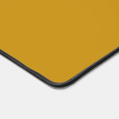 マスタードスタイリッシュイエロープレーン名前をカスタムする デスクマット (コーナー)