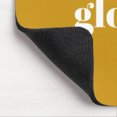 マスタードスタイリッシュイエロープレーン名前をカスタムする マウスパッド (コーナー)