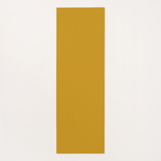 マスタードスタイリッシュイエロープレーン名前をカスタムする ヨガマット (裏面)