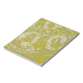 マスタードトルトースシェル抽象芸術プリントby LeahG ノートパッド (回転)