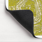 マスタードトルトースシェル抽象芸術プリントby LeahG マウスパッド (コーナー)