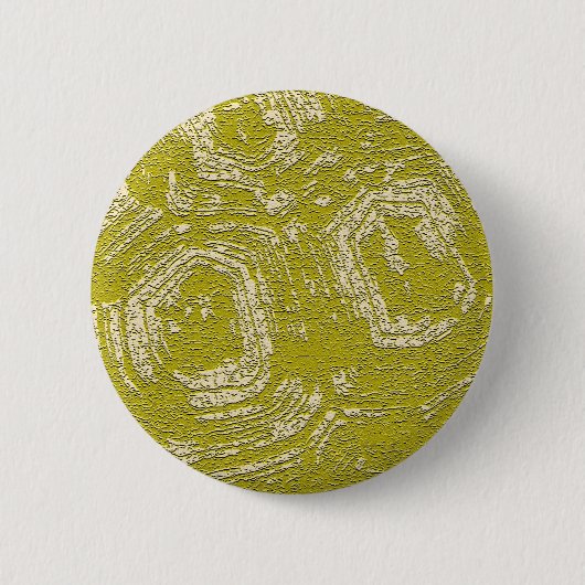 マスタードトルトースシェル抽象芸術プリントby LeahG 缶バッジ (正面)