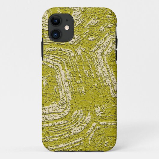 マスタードトルトースシェル抽象芸術プリントby LeahG Case-Mate iPhoneケース (裏面)