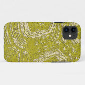 マスタードトルトースシェル抽象芸術プリントby LeahG Case-Mate iPhoneケース (裏面(横))