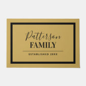 マスタードファミリーモノグラム ドアマット (正面)