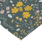 マスタードフローラカブトムシ&ビーズボヘミアンワイルドフラワー ショートテーブルランナー (コーナー)