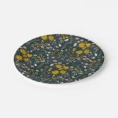 マスタードフローラカブトムシ&ビーズボヘミアンワイルドフラワー ペーパープレート (アングル)
