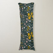 マスタードフローラカブトムシ&ビーズボヘミアンワイルドフラワー ボディピロー (正面縦)