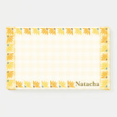 マスタードフローラ背景カラフル芸術 ポストイット (正面)