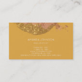 マスタードブラシグラムスタイリストメイクアップアーティストVip 名刺 (裏面)