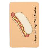 マスタードプレミアムマグネット付ホットドッグ マグネット (縦)