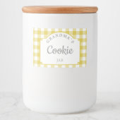 マスタードモダンガーリージンガムタイポグラフィ フードラベル (正面)