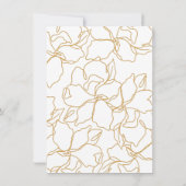 マスタードモダンブランチ&バブリーブライダルシャワー 招待状 (裏面)