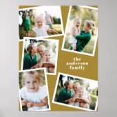 マスタードモダン数々のフォトファミリーホームデカール ポスター (正面)