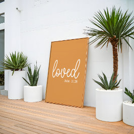 マスタードラブフェイスミニマル引用文 ポスター